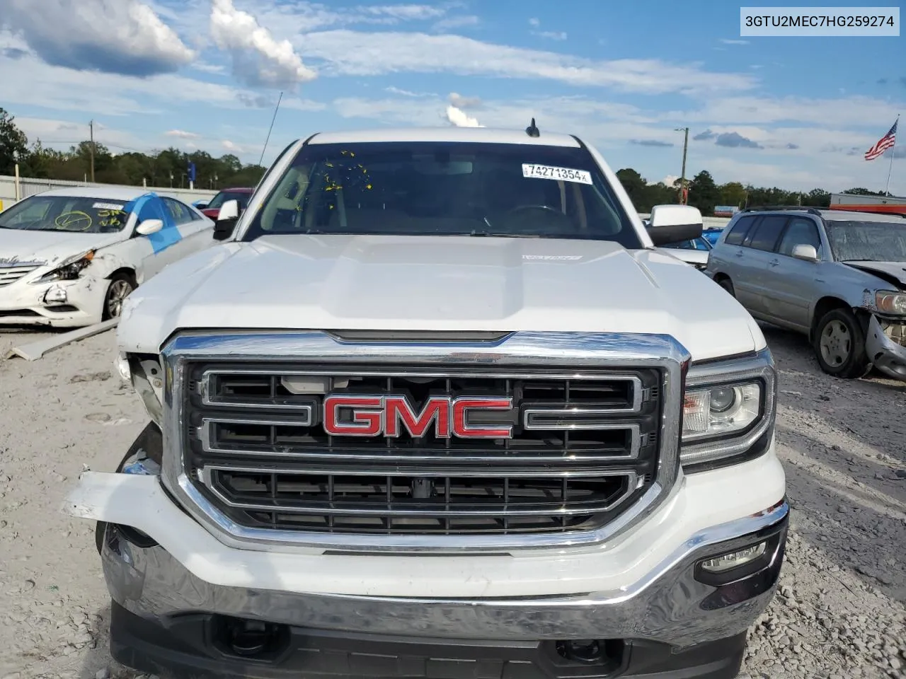 3GTU2MEC7HG259274 2017 GMC Sierra K1500 Sle