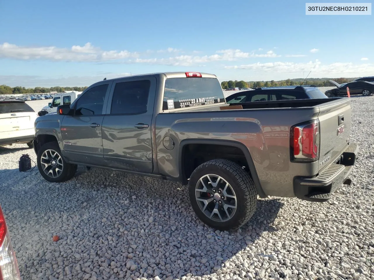 2017 GMC Sierra K1500 Slt VIN: 3GTU2NEC8HG210221 Lot: 74508904