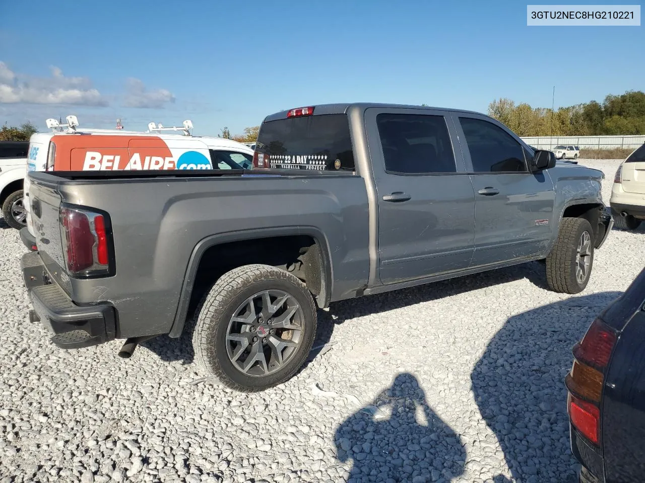 2017 GMC Sierra K1500 Slt VIN: 3GTU2NEC8HG210221 Lot: 74508904