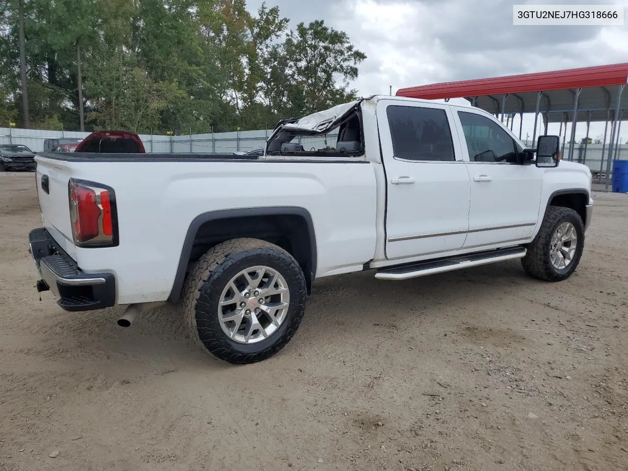 2017 GMC Sierra K1500 Slt VIN: 3GTU2NEJ7HG318666 Lot: 74774514