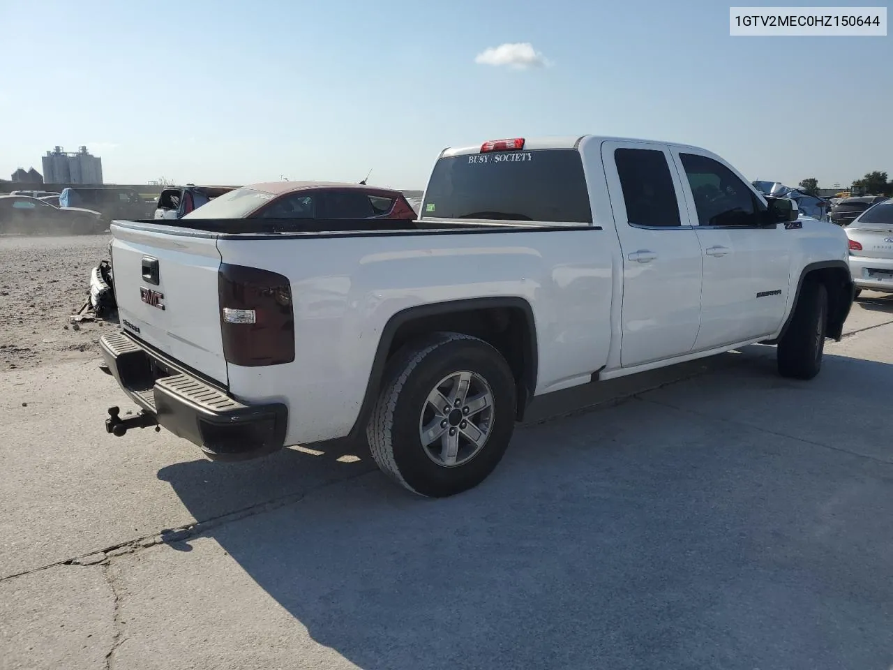 2017 GMC Sierra K1500 Sle VIN: 1GTV2MEC0HZ150644 Lot: 74816964