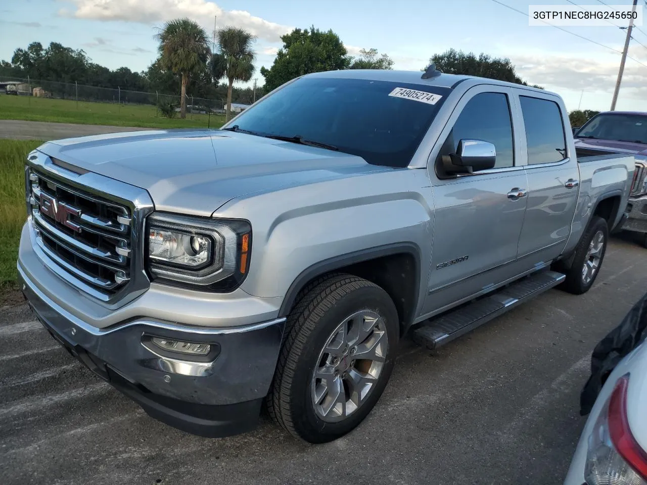 2017 GMC Sierra C1500 Slt VIN: 3GTP1NEC8HG245650 Lot: 74905274