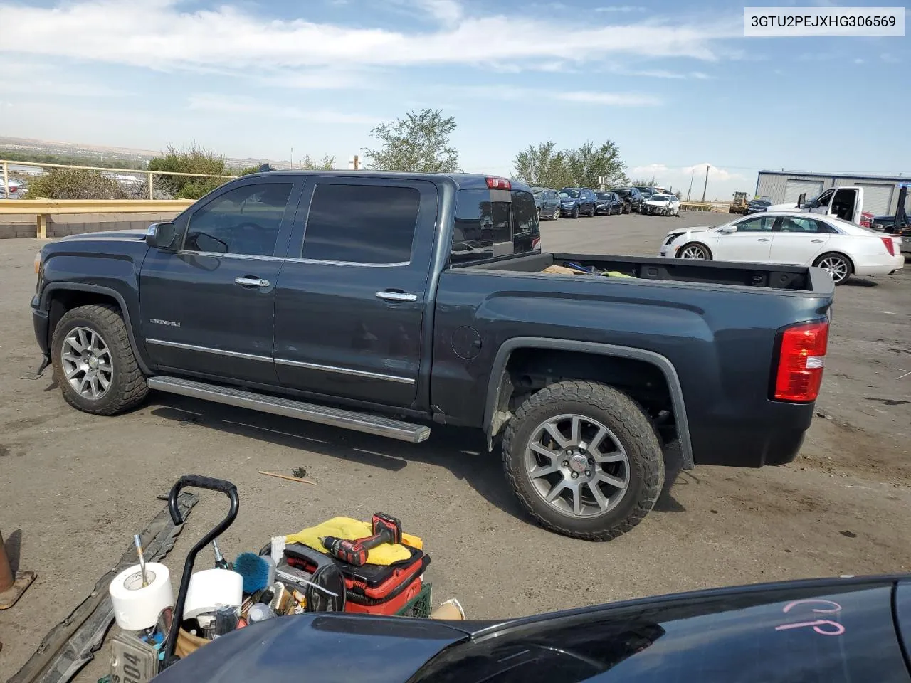 2017 GMC Sierra K1500 Denali VIN: 3GTU2PEJXHG306569 Lot: 75004774