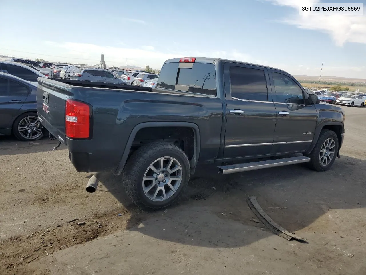 2017 GMC Sierra K1500 Denali VIN: 3GTU2PEJXHG306569 Lot: 75004774