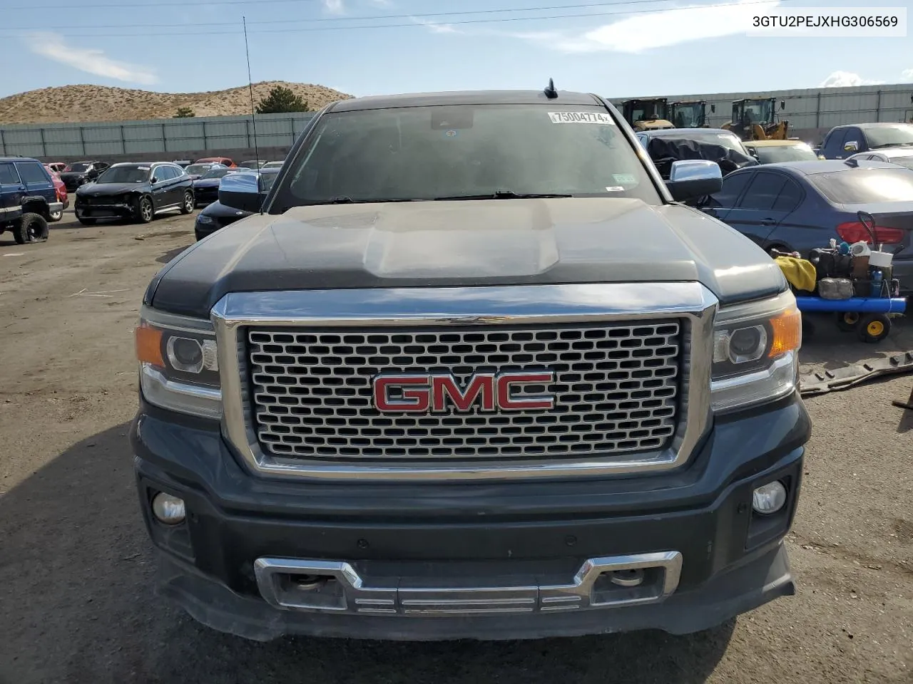 2017 GMC Sierra K1500 Denali VIN: 3GTU2PEJXHG306569 Lot: 75004774