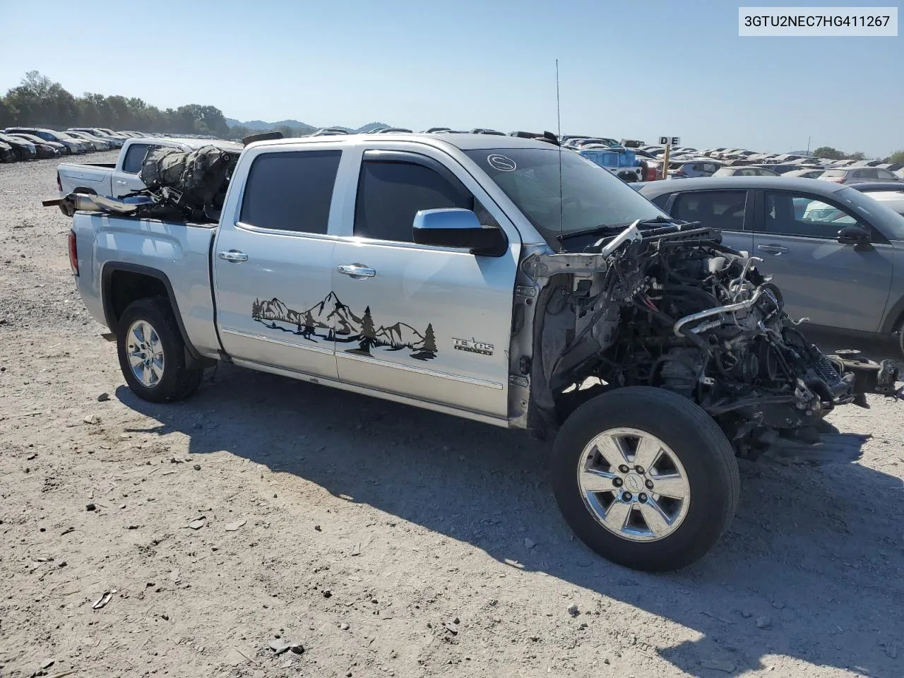 2017 GMC Sierra K1500 Slt VIN: 3GTU2NEC7HG411267 Lot: 75035374