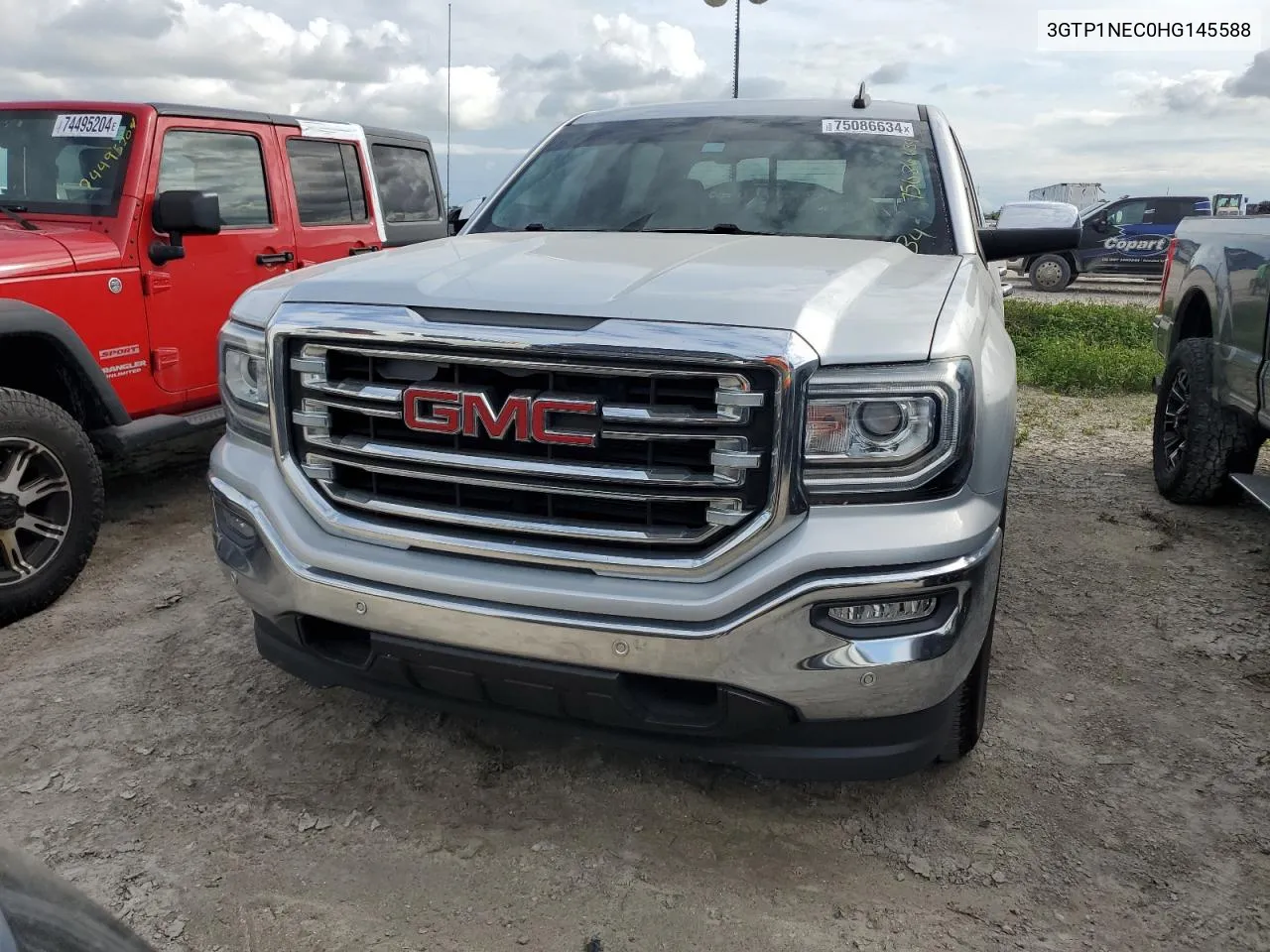 2017 GMC Sierra C1500 Slt VIN: 3GTP1NEC0HG145588 Lot: 75086634