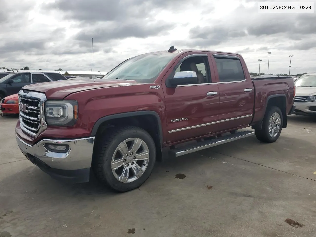 2017 GMC Sierra K1500 Slt VIN: 3GTU2NEC4HG110228 Lot: 75087274