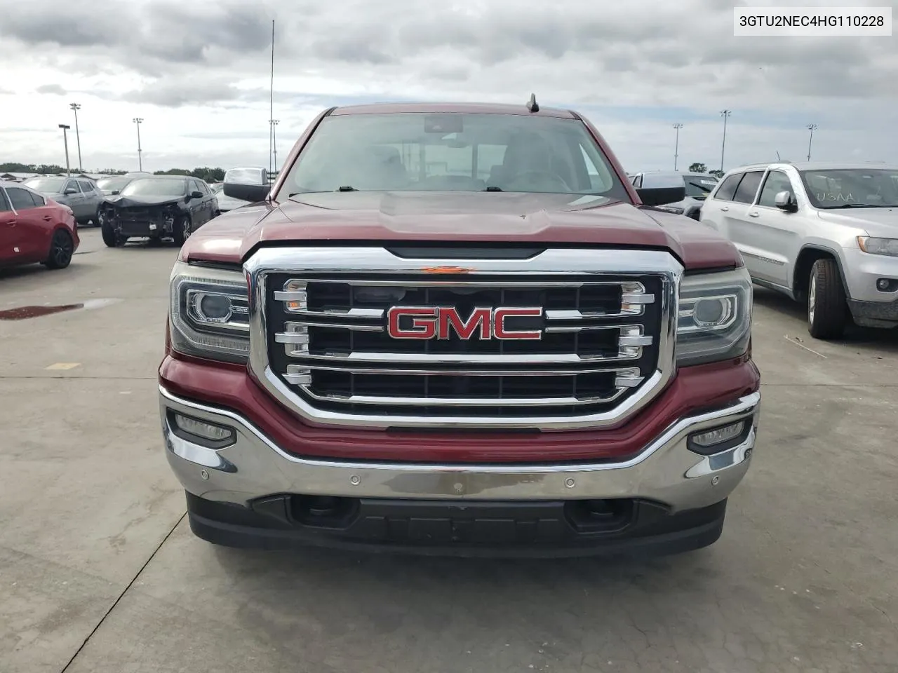 2017 GMC Sierra K1500 Slt VIN: 3GTU2NEC4HG110228 Lot: 75087274