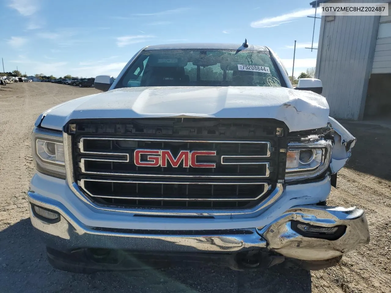 2017 GMC Sierra K1500 Sle VIN: 1GTV2MEC8HZ202487 Lot: 75208844