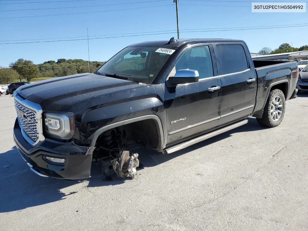 2017 GMC Sierra K1500 Denali VIN: 3GTU2PEC1HG504992 Lot: 75469924