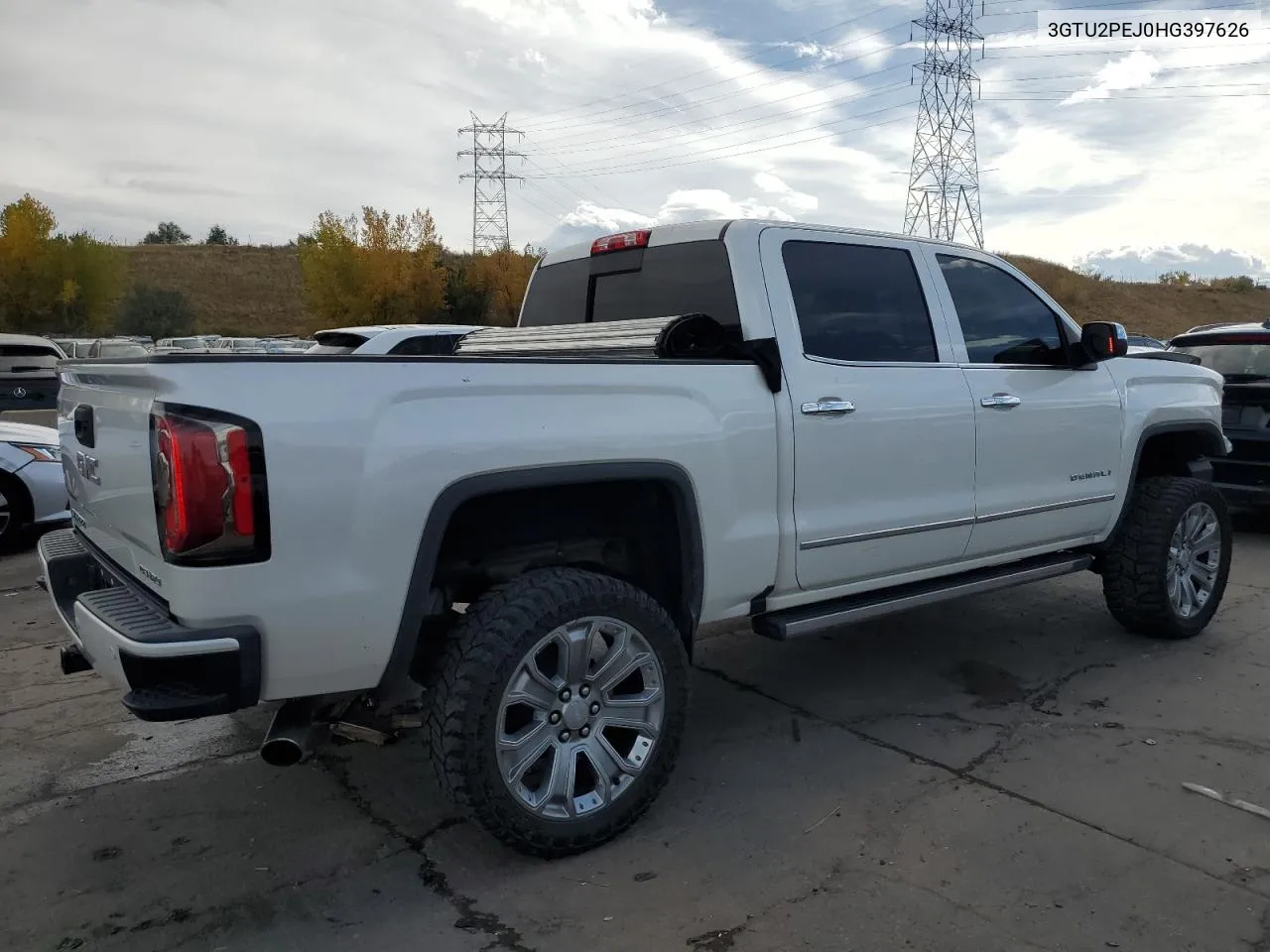 2017 GMC Sierra K1500 Denali VIN: 3GTU2PEJ0HG397626 Lot: 75503454