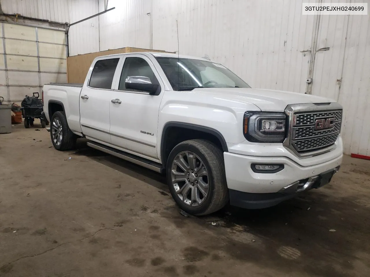 2017 GMC Sierra K1500 Denali VIN: 3GTU2PEJXHG240699 Lot: 75810034