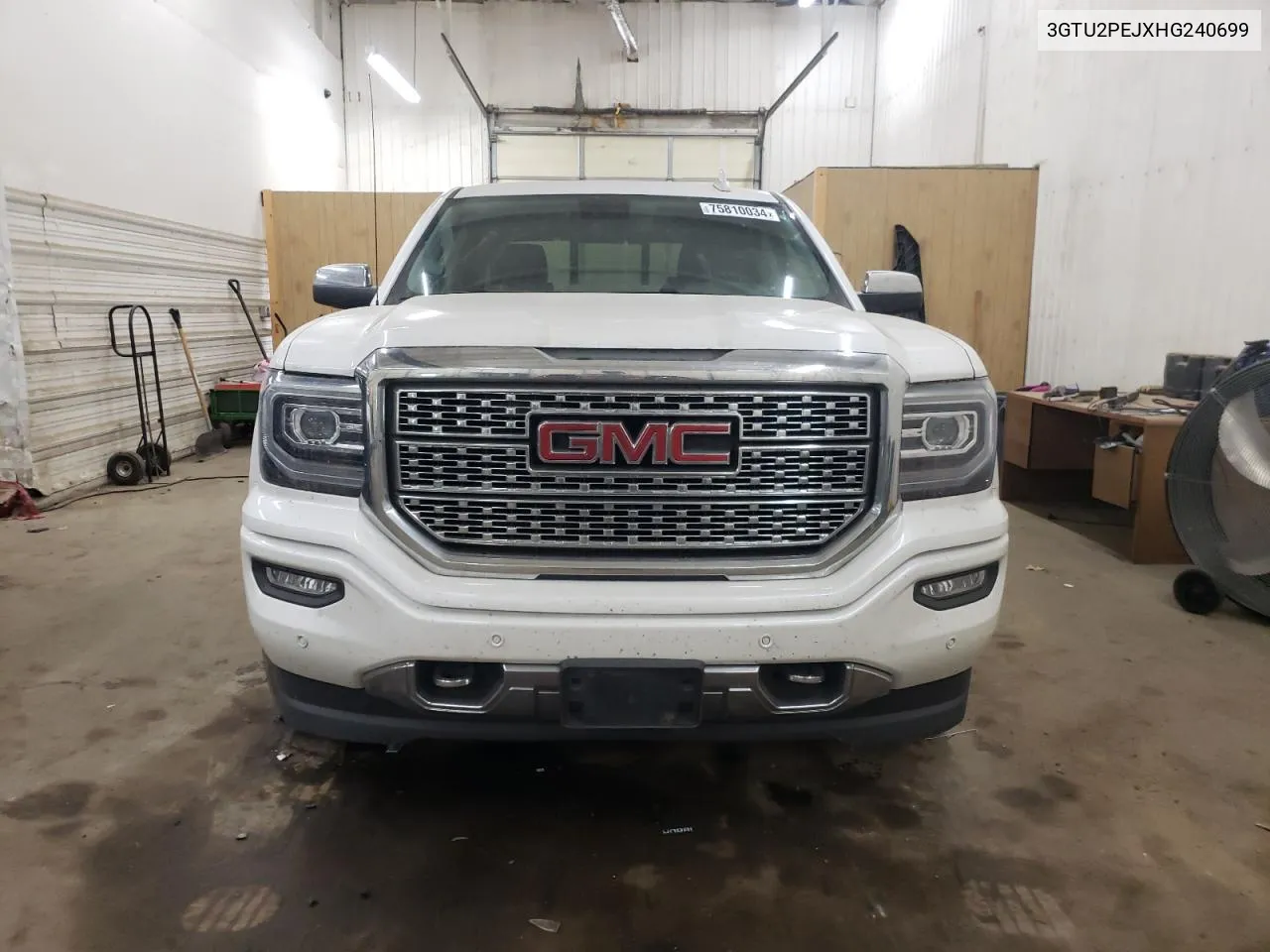 2017 GMC Sierra K1500 Denali VIN: 3GTU2PEJXHG240699 Lot: 75810034