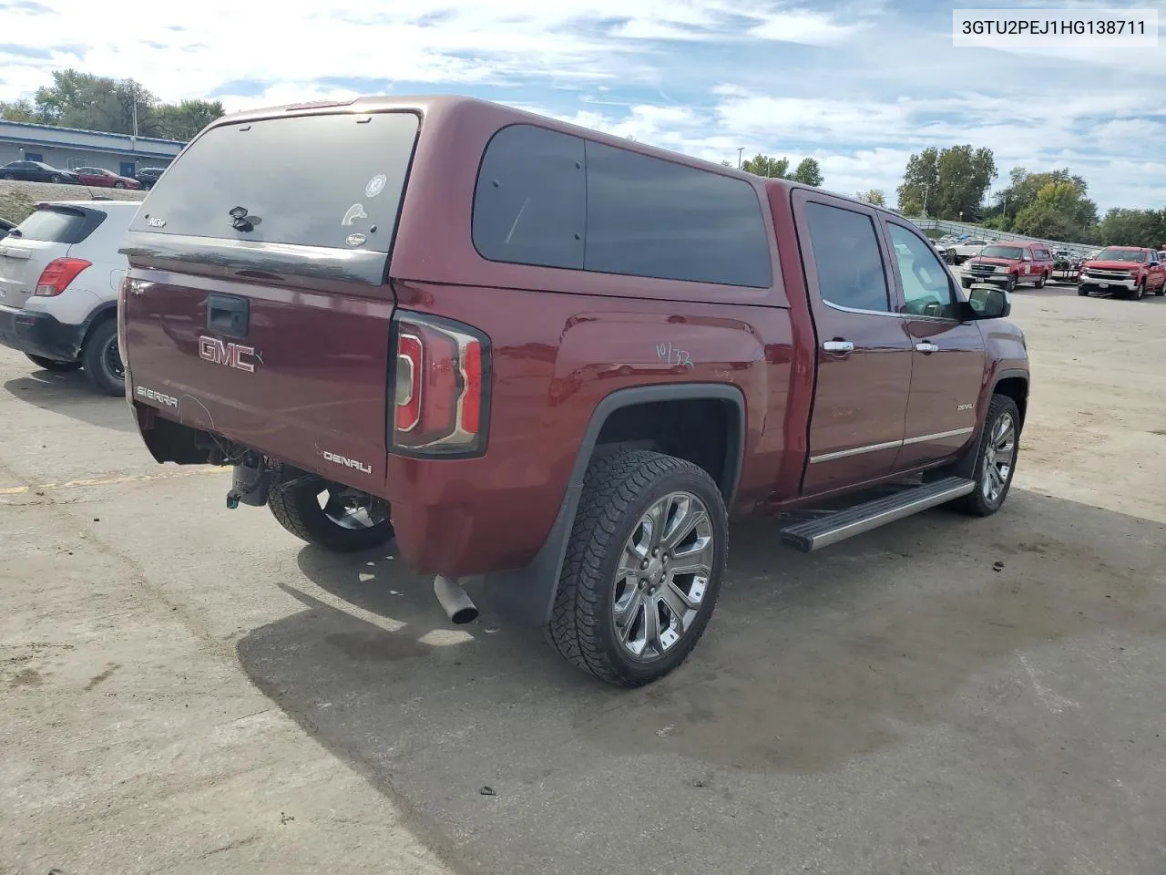 2017 GMC Sierra K1500 Denali VIN: 3GTU2PEJ1HG138711 Lot: 75838574