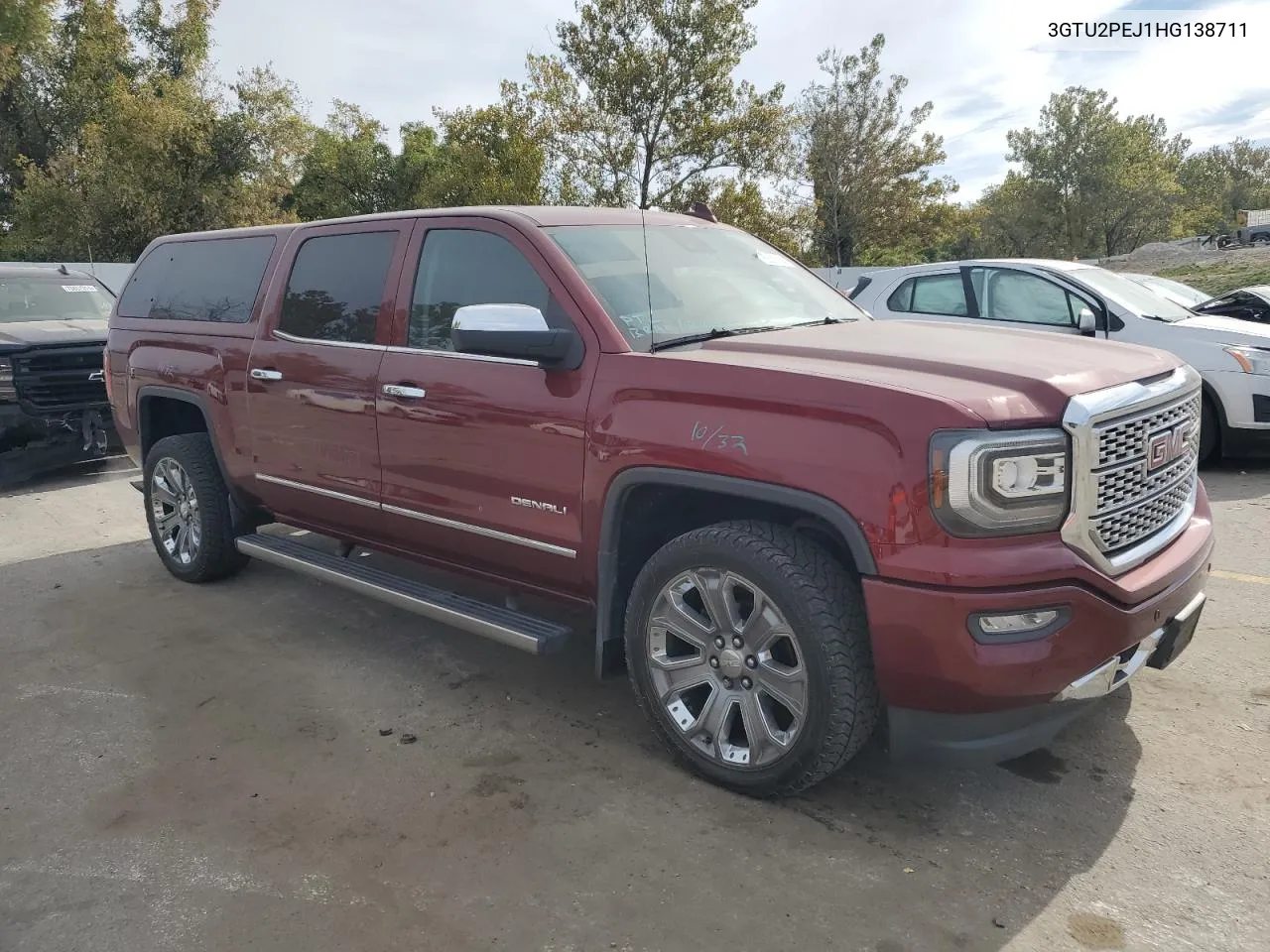 2017 GMC Sierra K1500 Denali VIN: 3GTU2PEJ1HG138711 Lot: 75838574