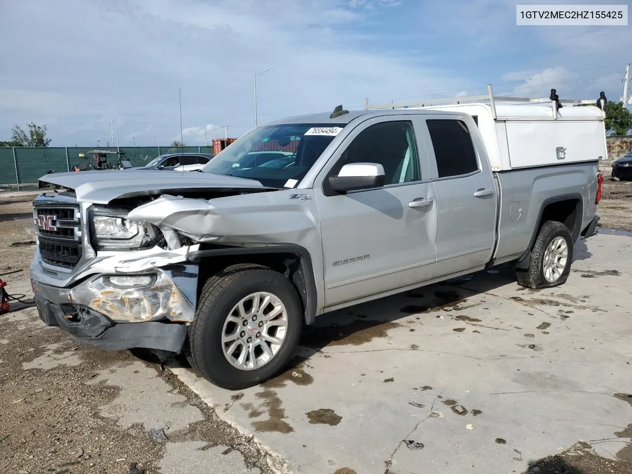 2017 GMC Sierra K1500 Sle VIN: 1GTV2MEC2HZ155425 Lot: 76554494