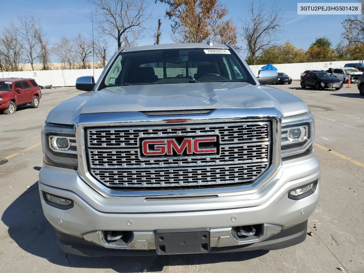 2017 GMC Sierra K1500 Denali VIN: 3GTU2PEJ3HG501428 Lot: 78002874