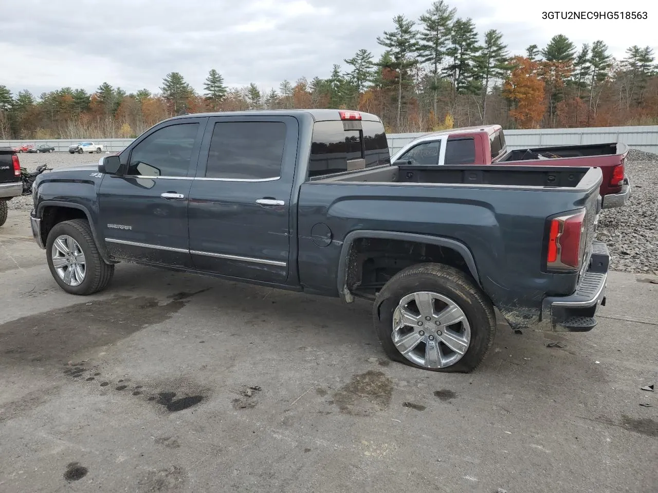 2017 GMC Sierra K1500 Slt VIN: 3GTU2NEC9HG518563 Lot: 78233444