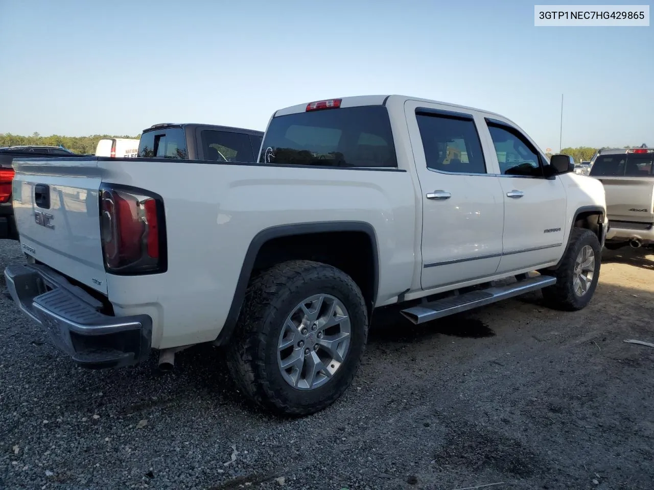 2017 GMC Sierra C1500 Slt VIN: 3GTP1NEC7HG429865 Lot: 78254424