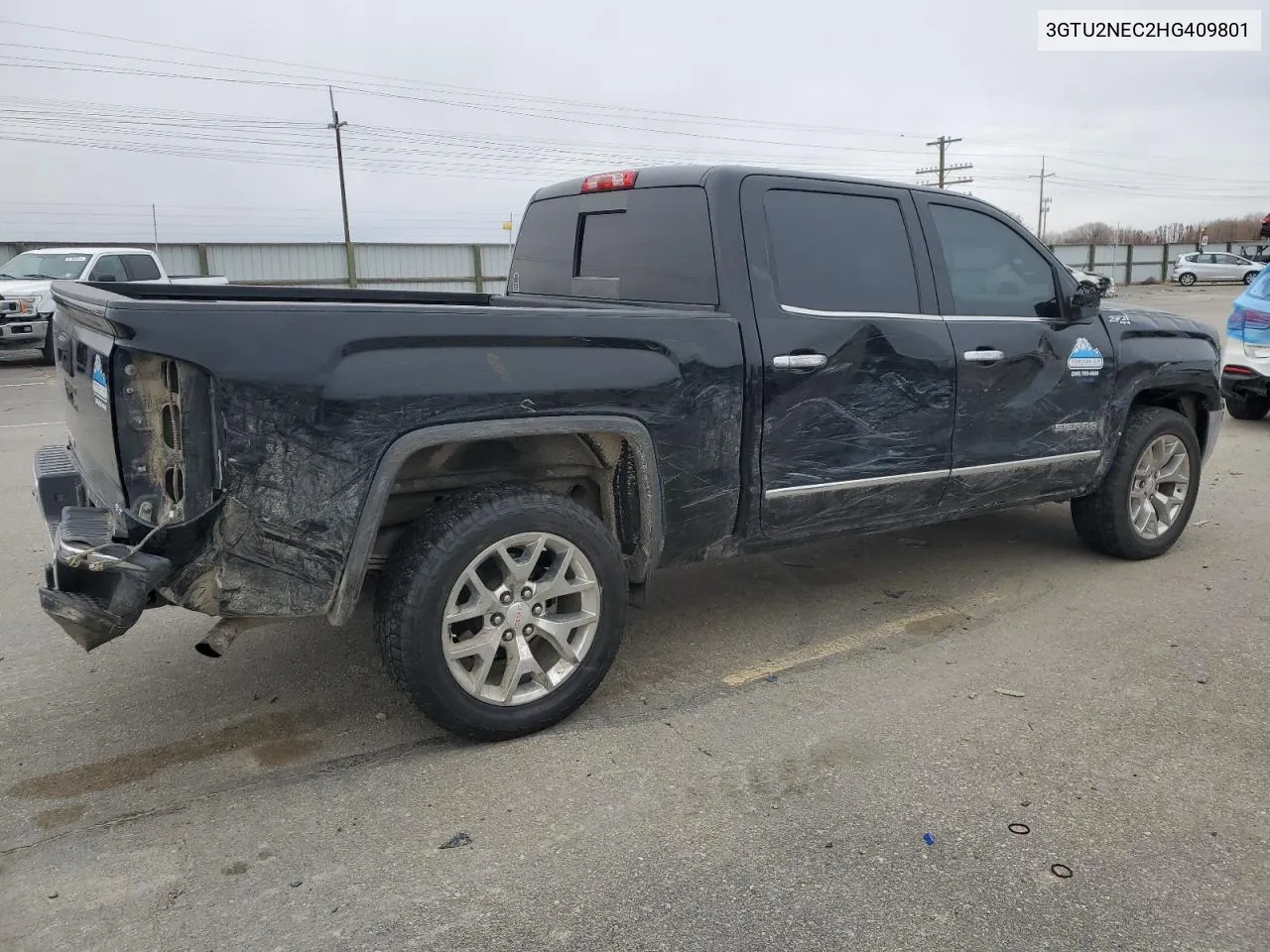 2017 GMC Sierra K1500 Slt VIN: 3GTU2NEC2HG409801 Lot: 80760744