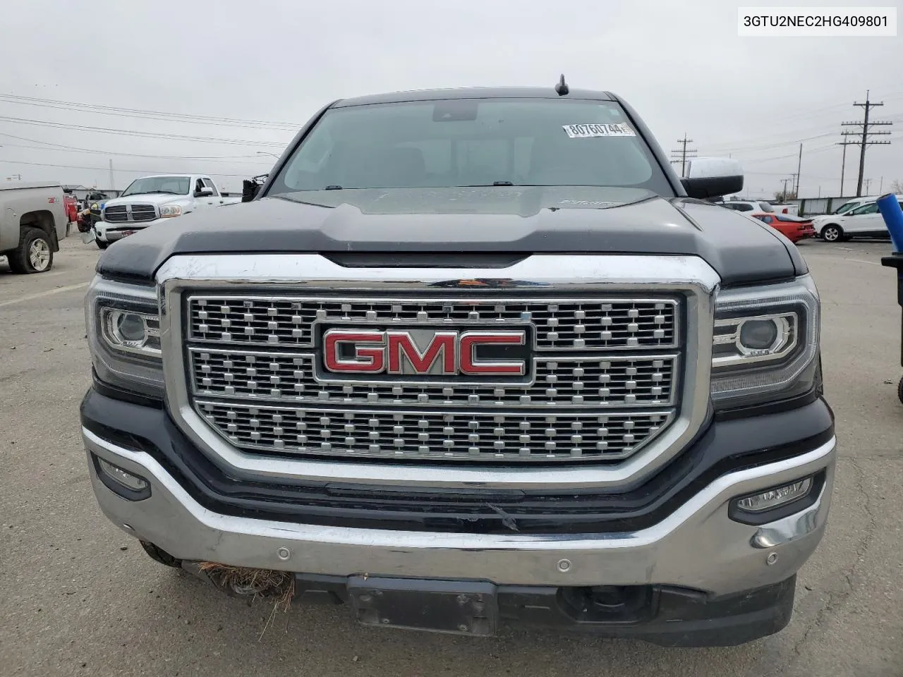 2017 GMC Sierra K1500 Slt VIN: 3GTU2NEC2HG409801 Lot: 80760744