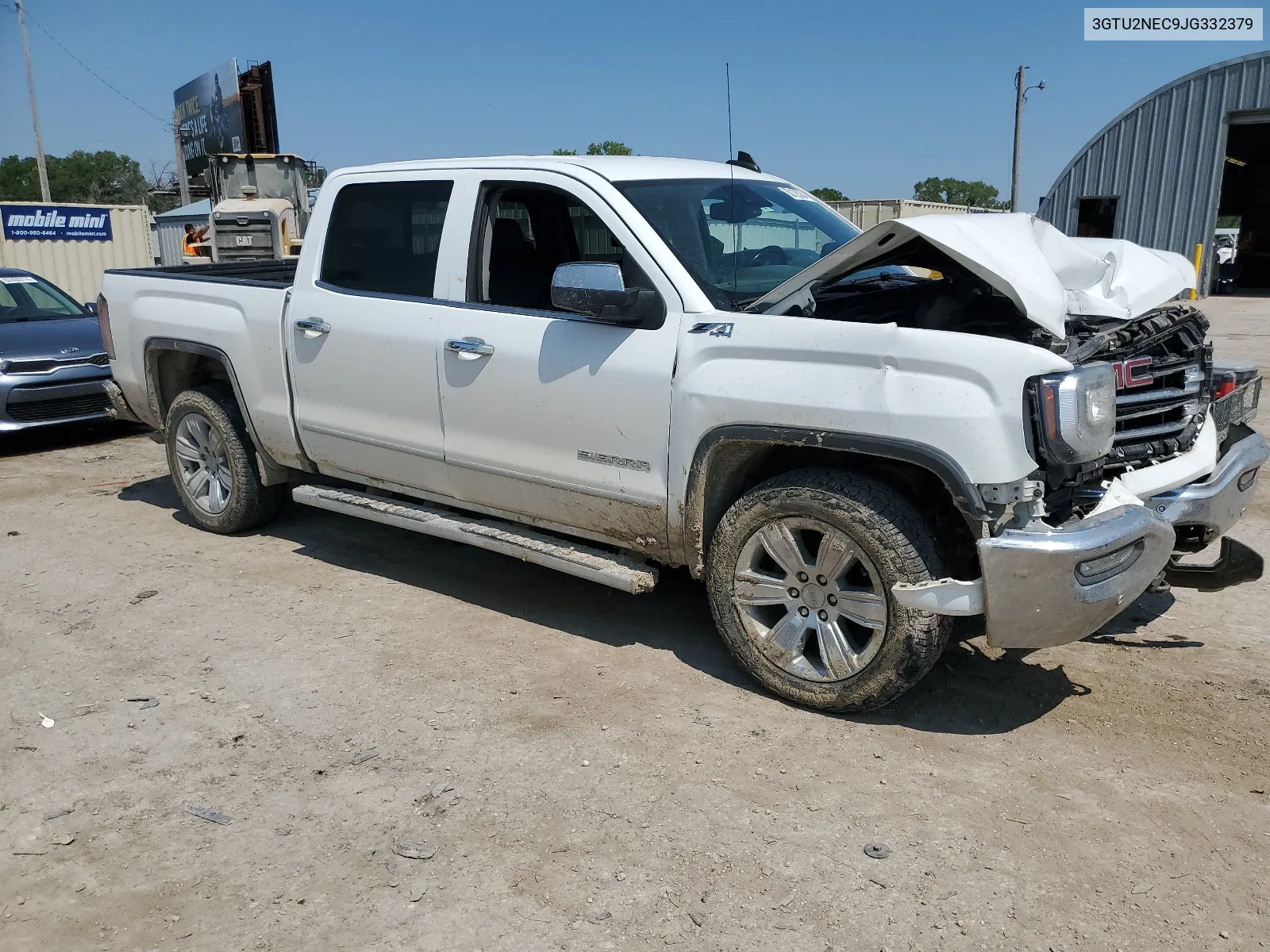 2018 GMC Sierra K1500 Slt VIN: 3GTU2NEC9JG332379 Lot: 62128234