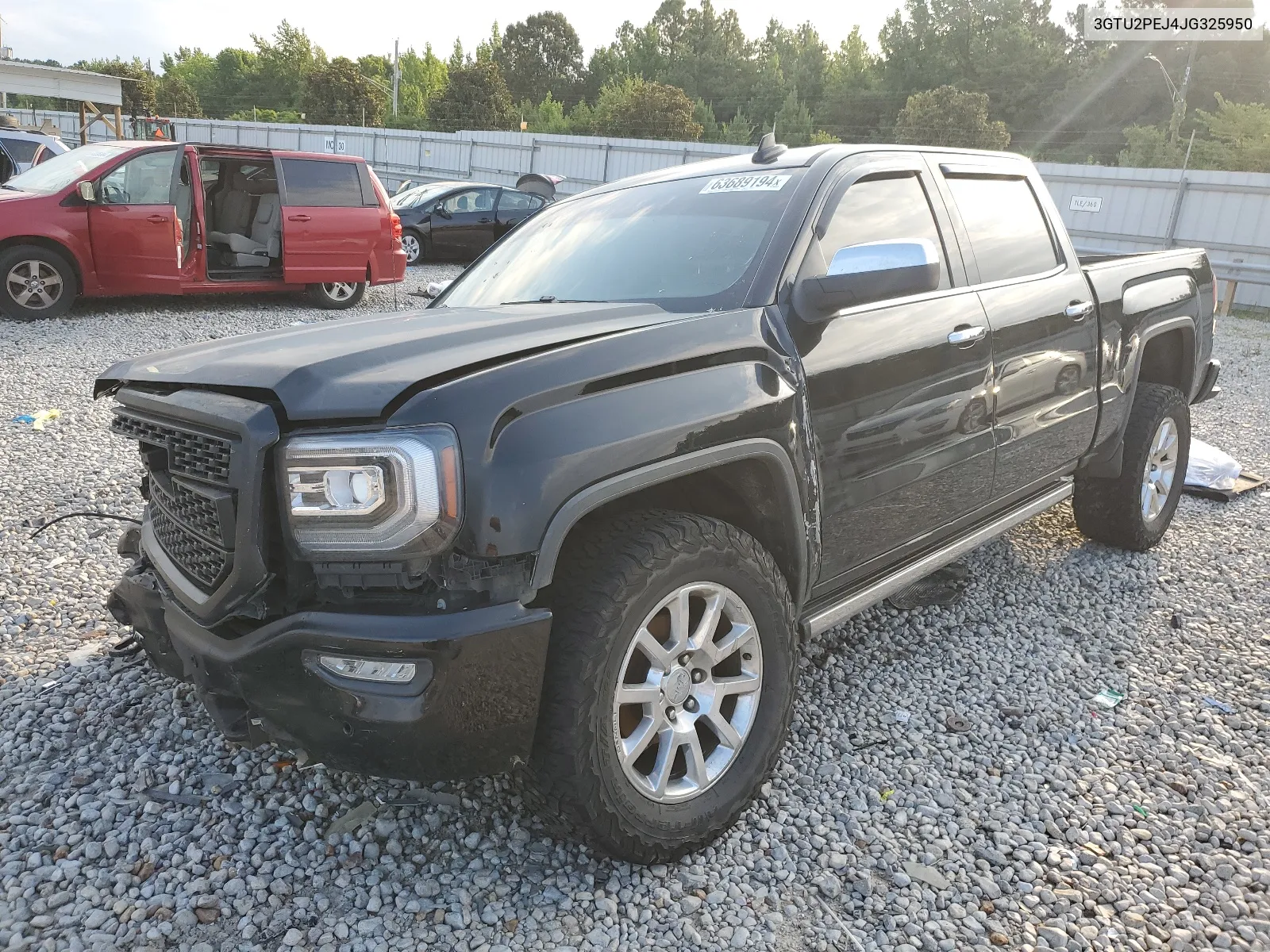 2018 GMC Sierra K1500 Denali VIN: 3GTU2PEJ4JG325950 Lot: 63689194