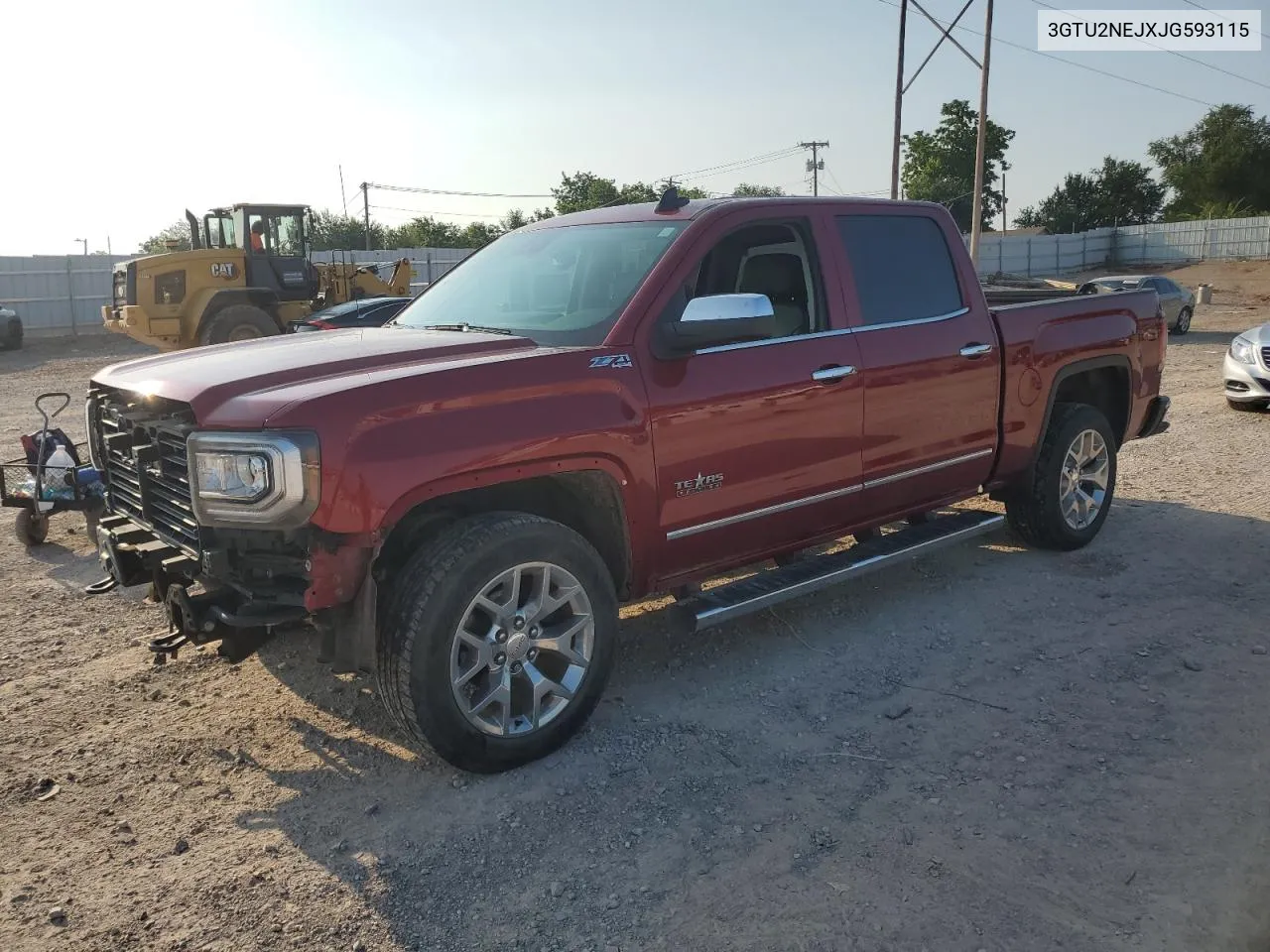 2018 GMC Sierra K1500 Slt VIN: 3GTU2NEJXJG593115 Lot: 64276804