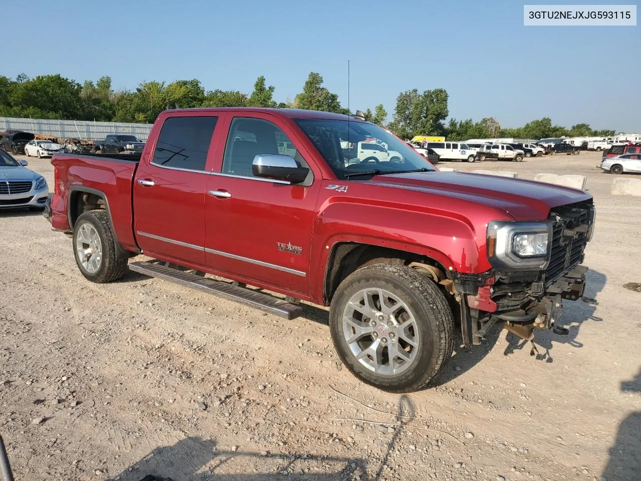 2018 GMC Sierra K1500 Slt VIN: 3GTU2NEJXJG593115 Lot: 64276804