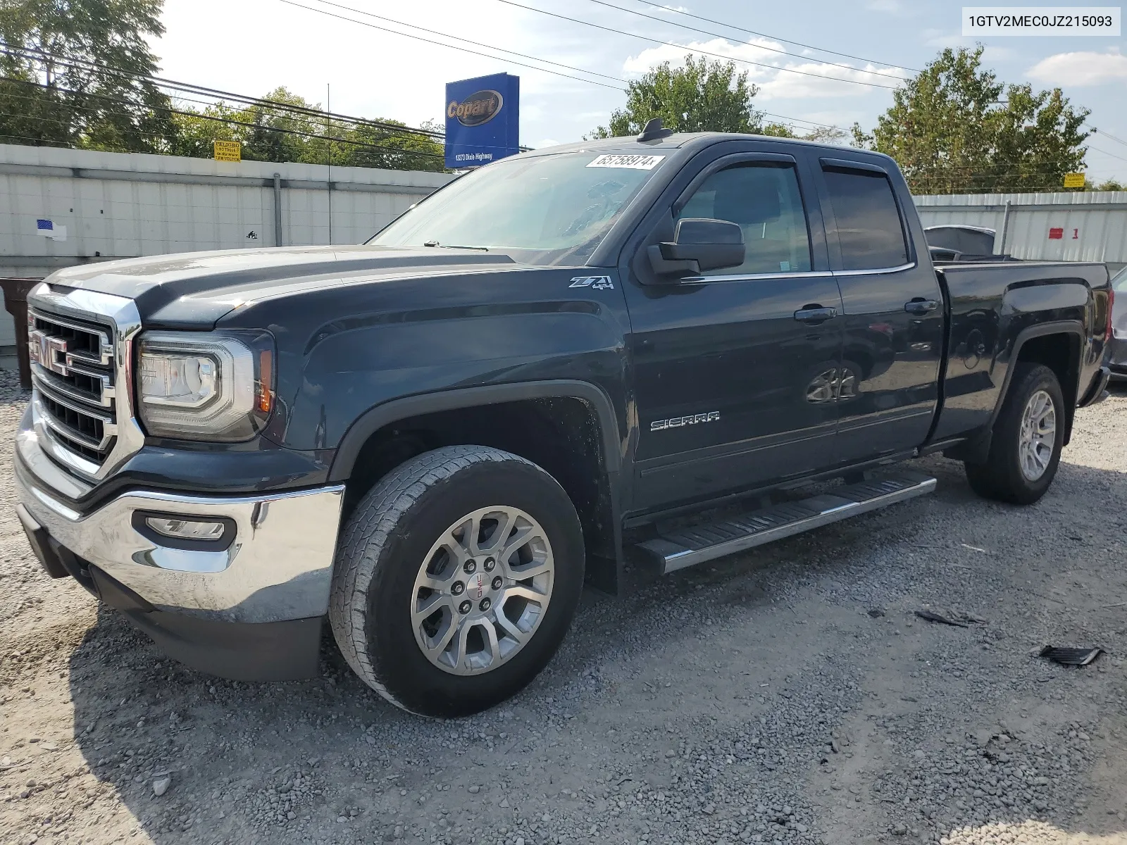 1GTV2MEC0JZ215093 2018 GMC Sierra K1500 Sle