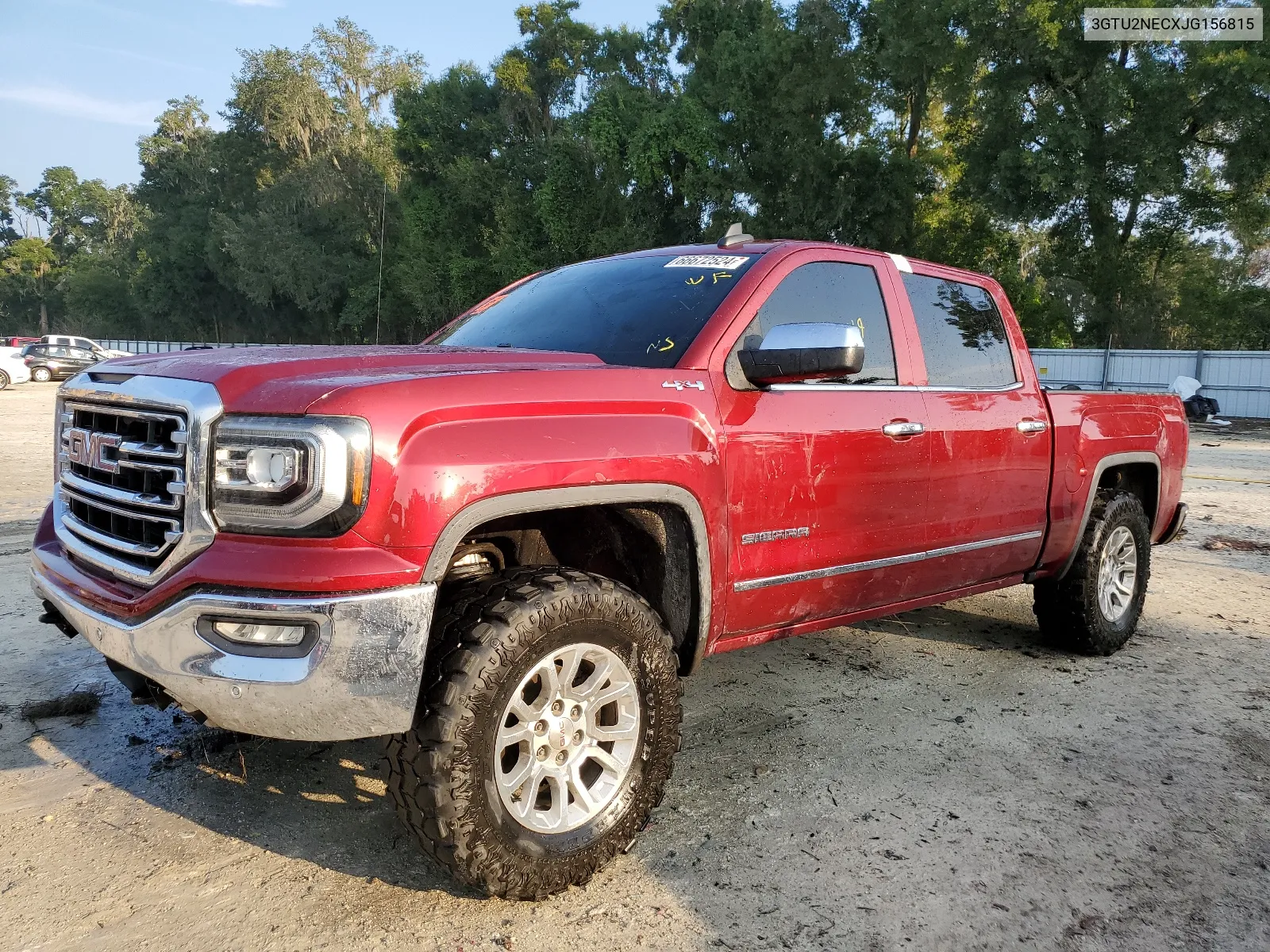 2018 GMC Sierra K1500 Slt VIN: 3GTU2NECXJG156815 Lot: 40376552