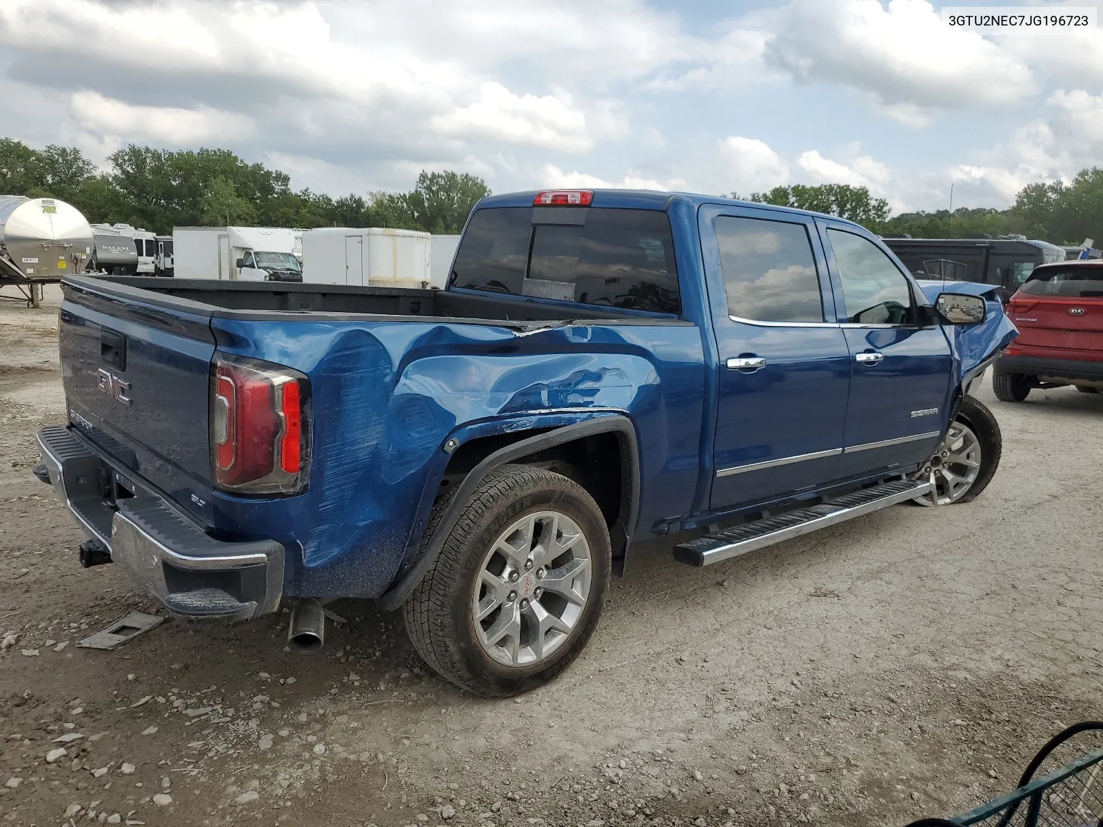 2018 GMC Sierra K1500 Slt VIN: 3GTU2NEC7JG196723 Lot: 66815604