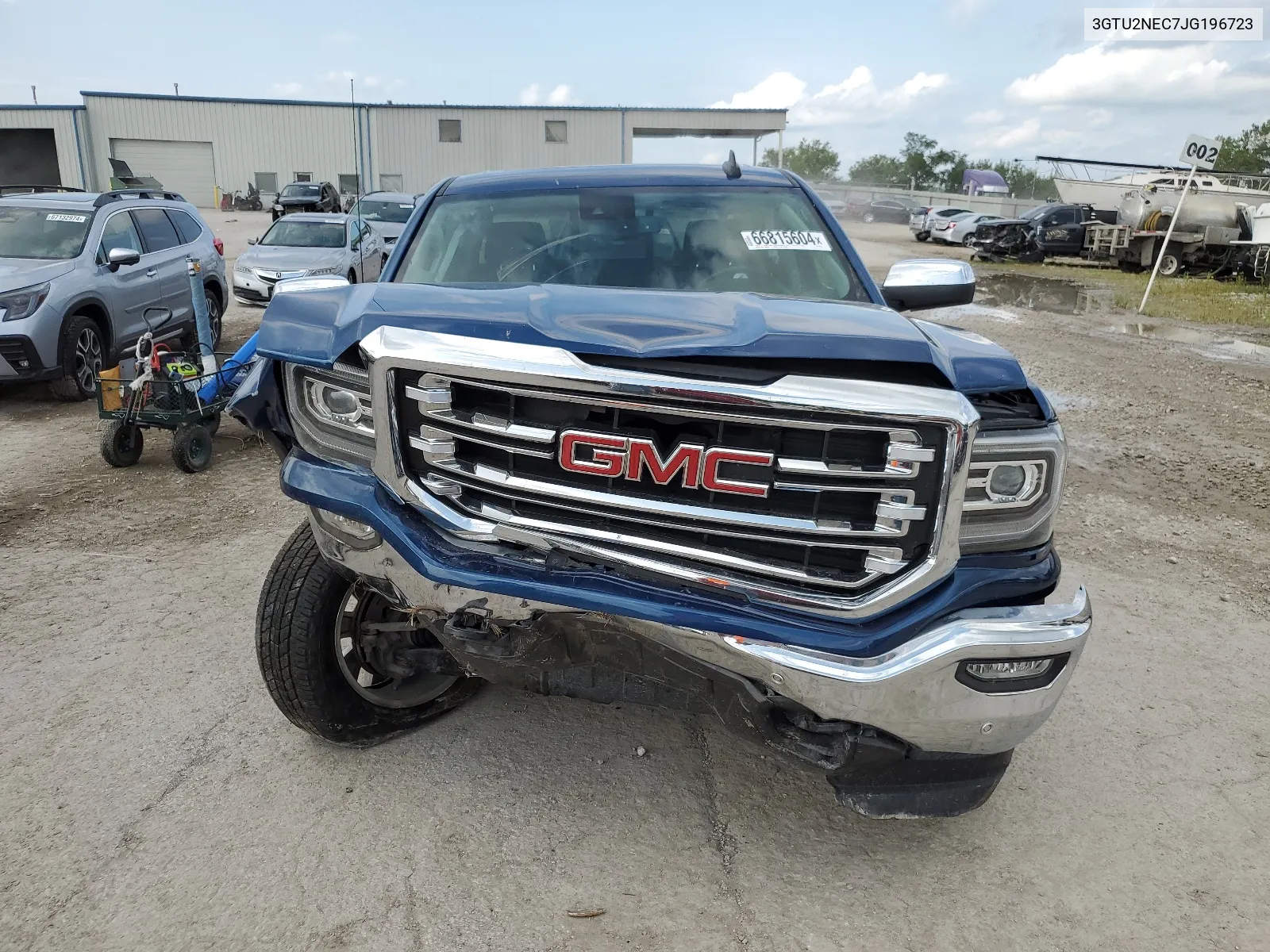 2018 GMC Sierra K1500 Slt VIN: 3GTU2NEC7JG196723 Lot: 66815604