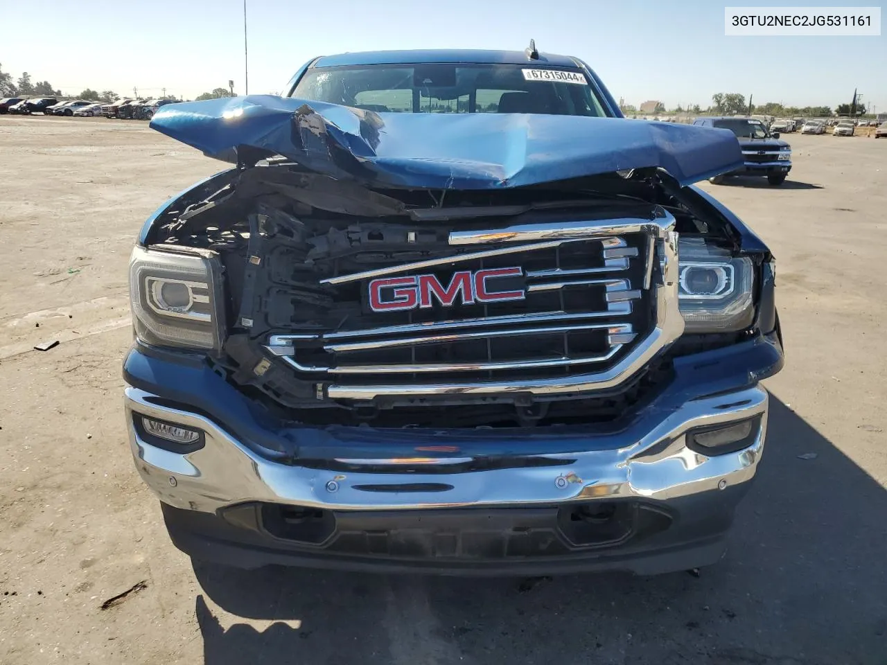 2018 GMC Sierra K1500 Slt VIN: 3GTU2NEC2JG531161 Lot: 67315044