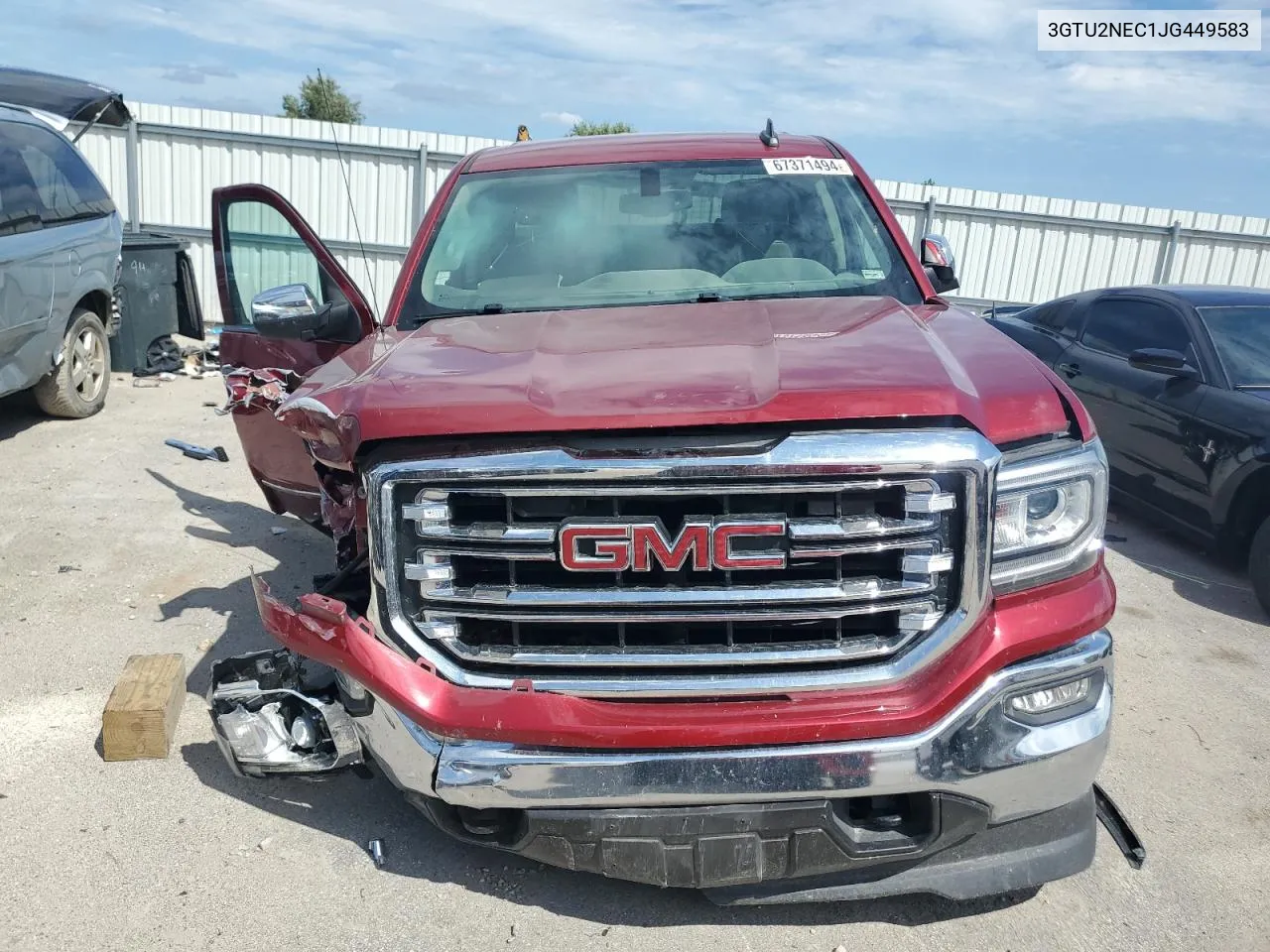 2018 GMC Sierra K1500 Slt VIN: 3GTU2NEC1JG449583 Lot: 67371494