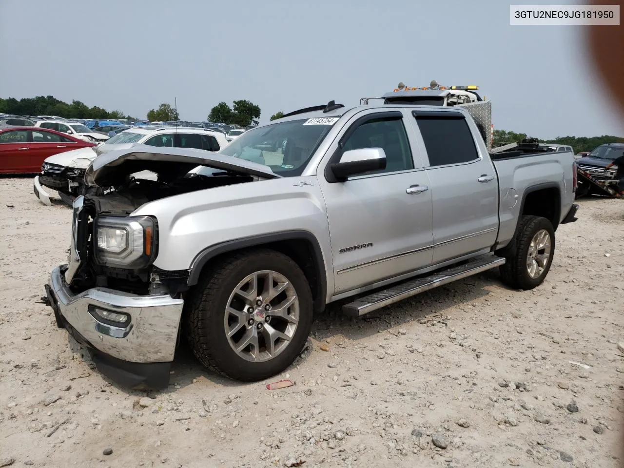 2018 GMC Sierra K1500 Slt VIN: 3GTU2NEC9JG181950 Lot: 67745754