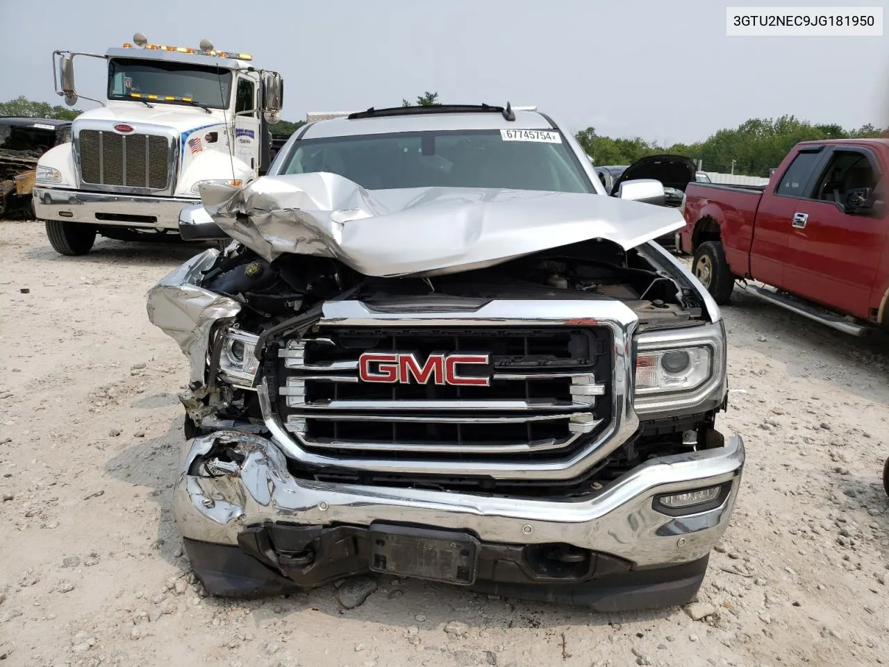 2018 GMC Sierra K1500 Slt VIN: 3GTU2NEC9JG181950 Lot: 67745754