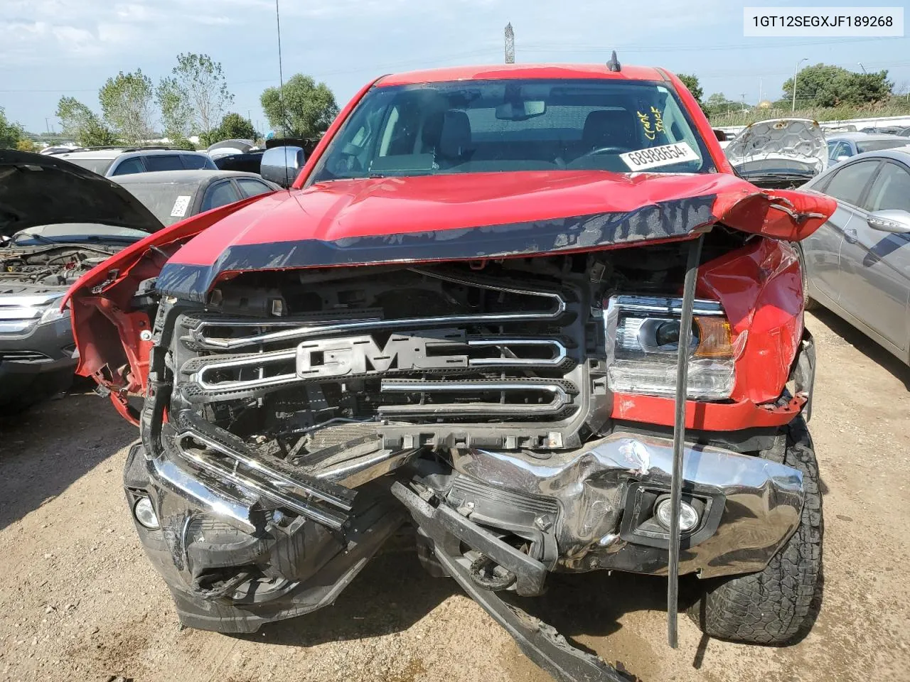 2018 GMC Sierra K2500 Sle VIN: 1GT12SEGXJF189268 Lot: 68988654