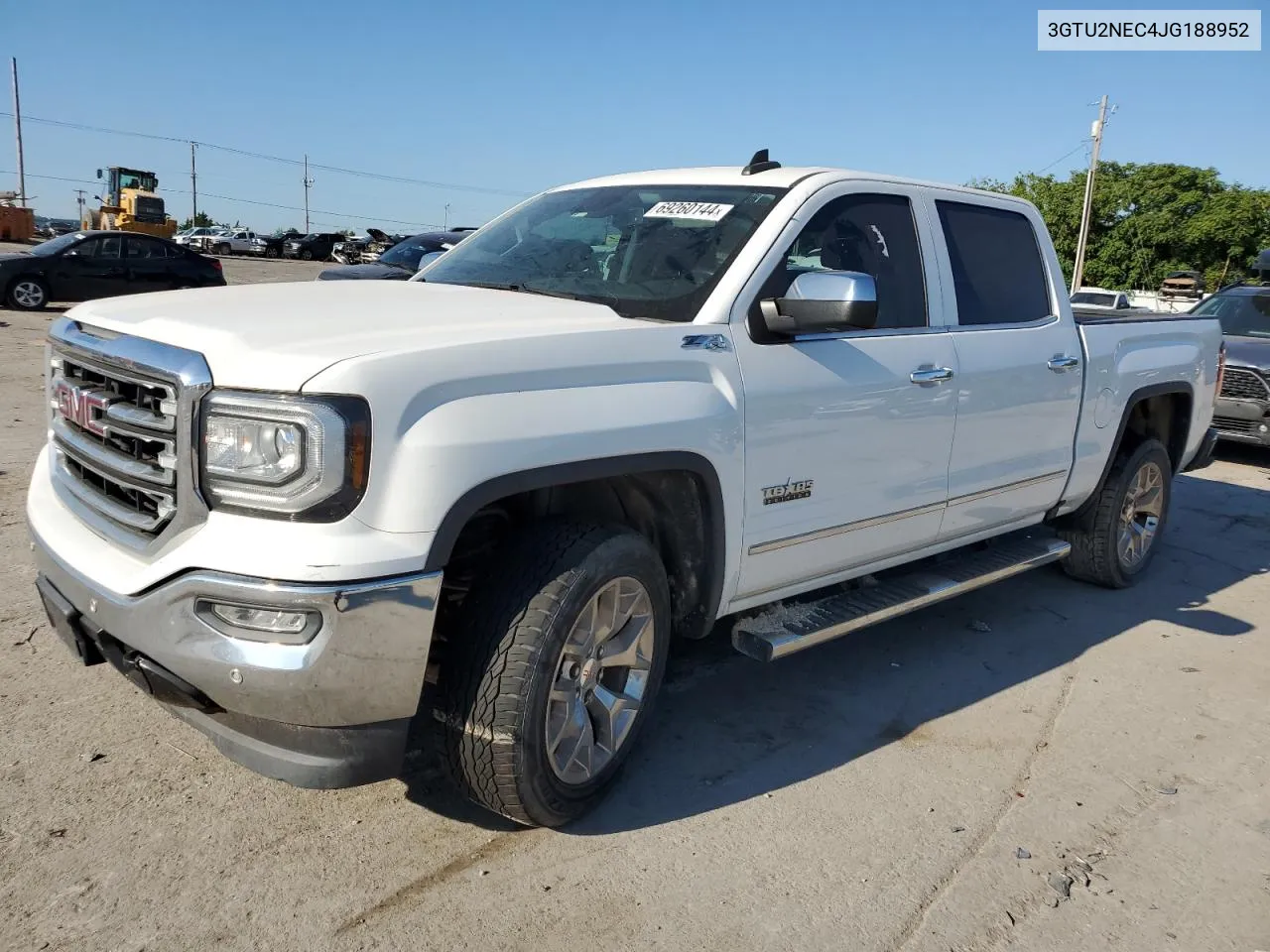 2018 GMC Sierra K1500 Slt VIN: 3GTU2NEC4JG188952 Lot: 69260144