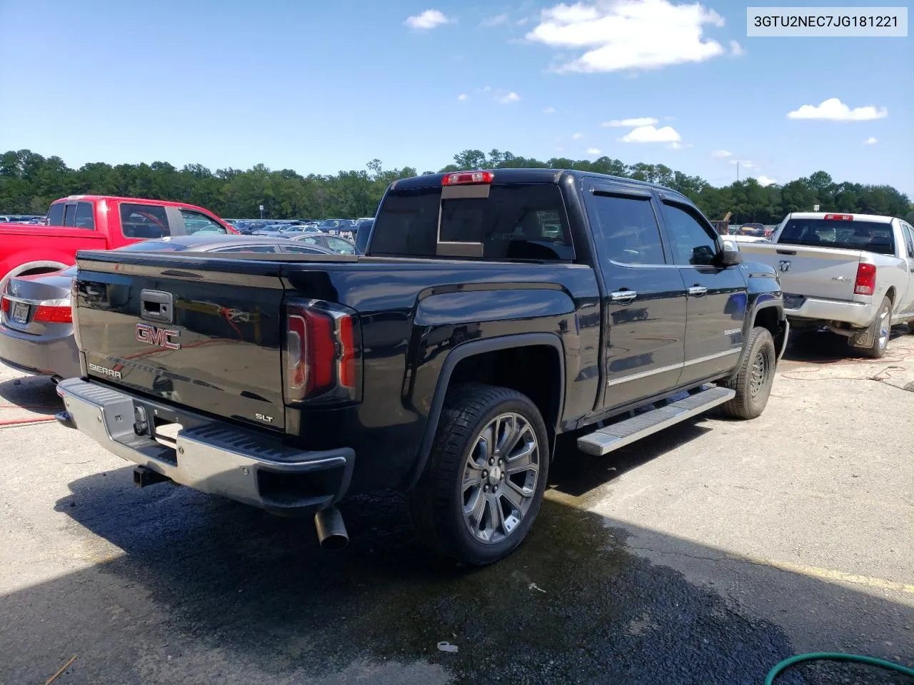 2018 GMC Sierra K1500 Slt VIN: 3GTU2NEC7JG181221 Lot: 70382984