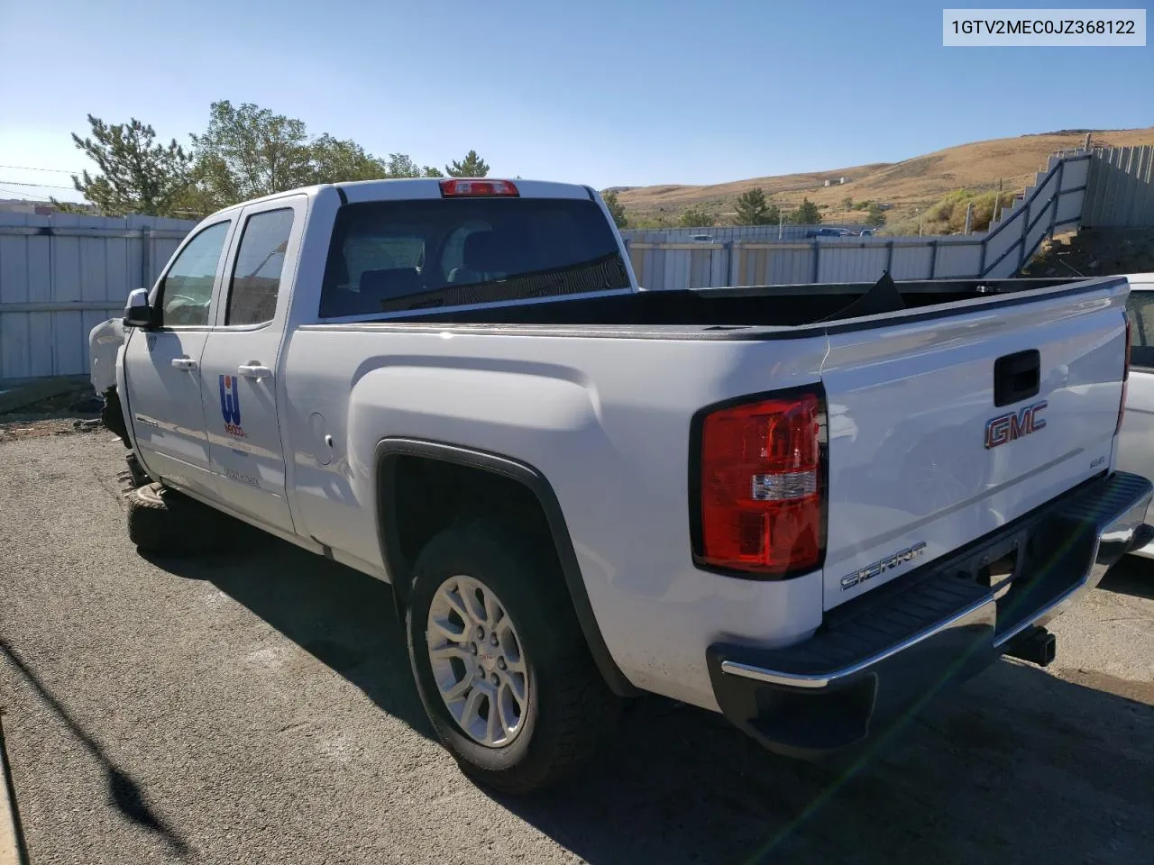 1GTV2MEC0JZ368122 2018 GMC Sierra K1500 Sle