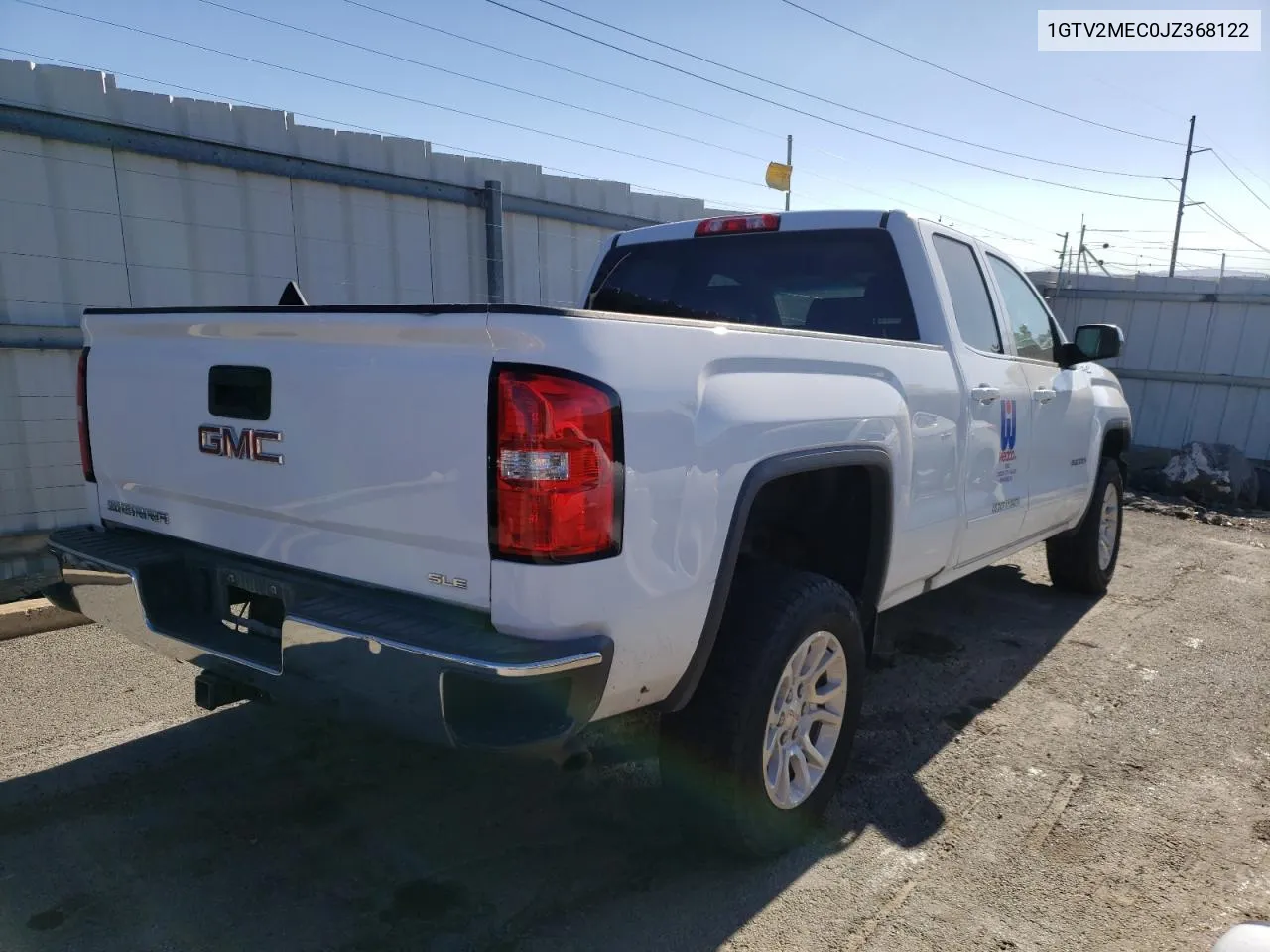 1GTV2MEC0JZ368122 2018 GMC Sierra K1500 Sle