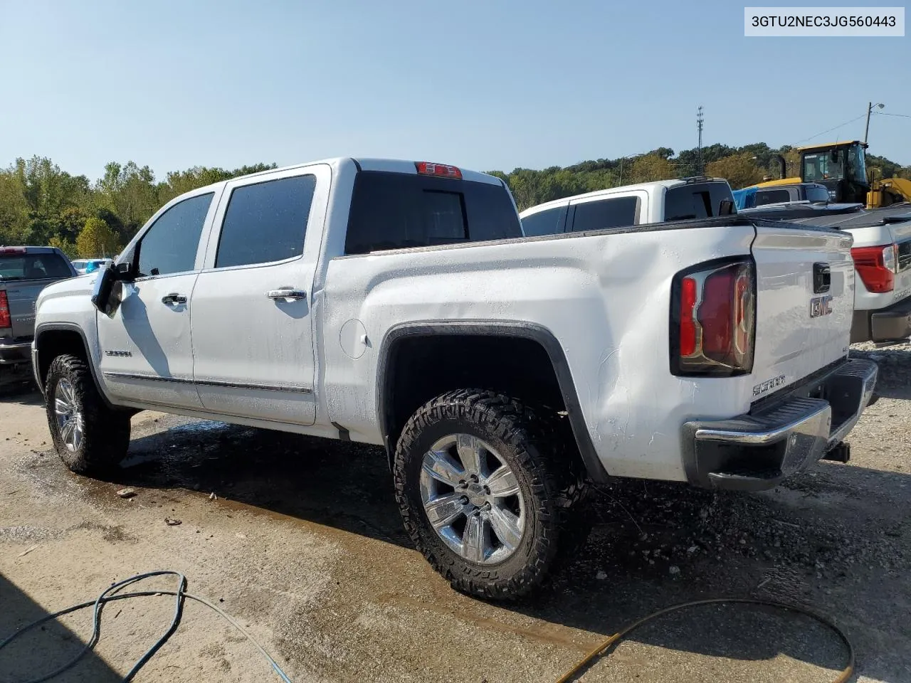 2018 GMC Sierra K1500 Slt VIN: 3GTU2NEC3JG560443 Lot: 70637824