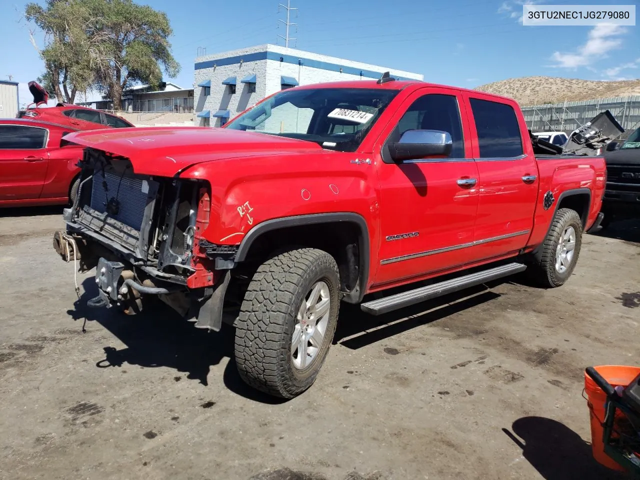 2018 GMC Sierra K1500 Slt VIN: 3GTU2NEC1JG279080 Lot: 70831214