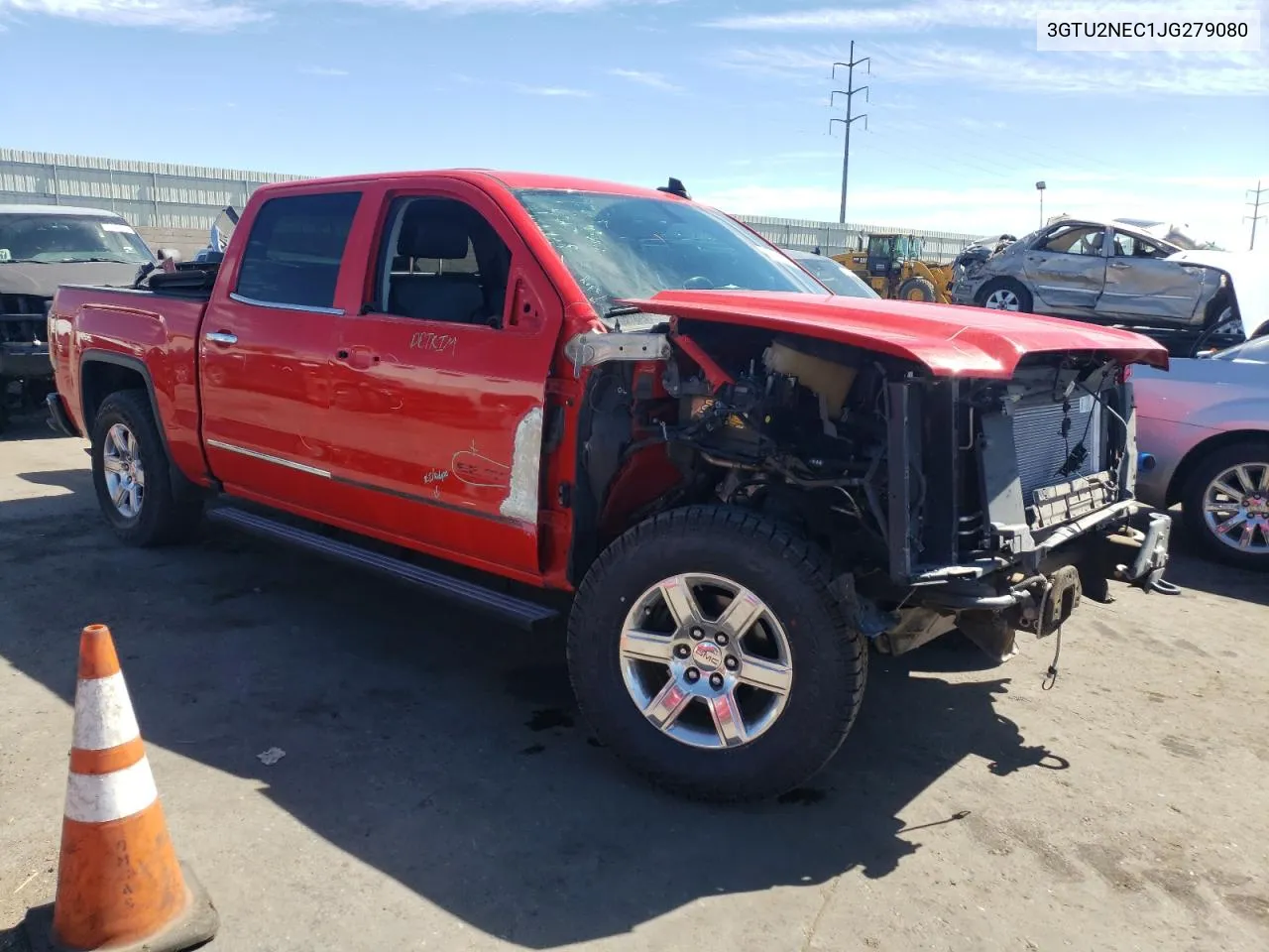 2018 GMC Sierra K1500 Slt VIN: 3GTU2NEC1JG279080 Lot: 70831214