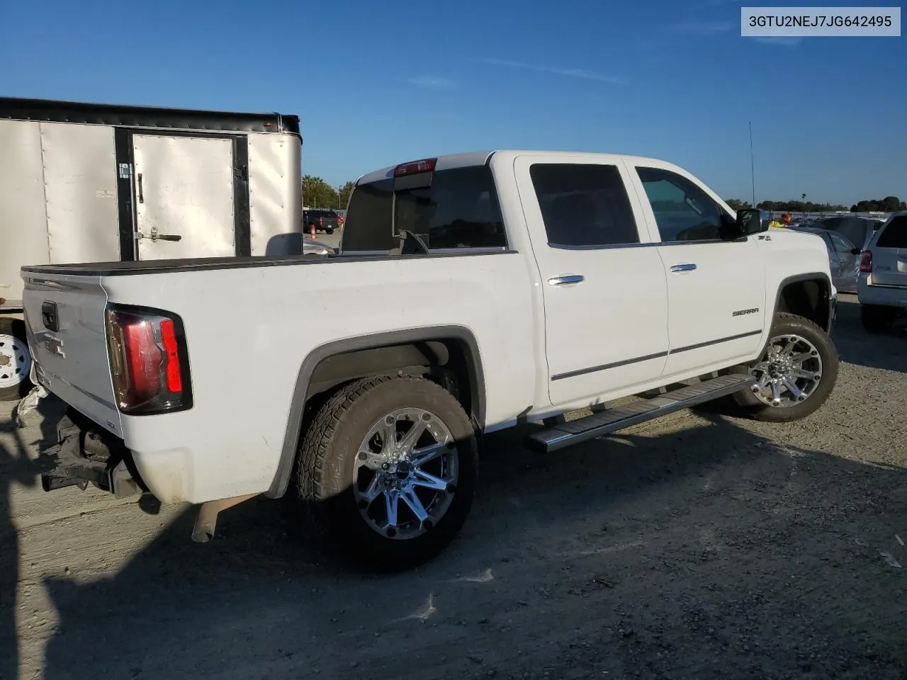 2018 GMC Sierra K1500 Slt VIN: 3GTU2NEJ7JG642495 Lot: 70841404