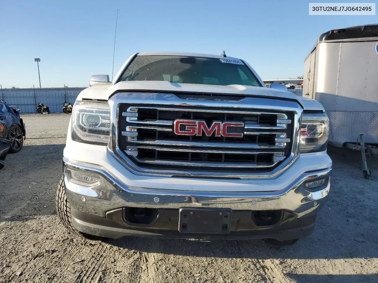 2018 GMC Sierra K1500 Slt VIN: 3GTU2NEJ7JG642495 Lot: 70841404