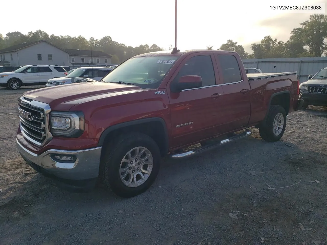 2018 GMC Sierra K1500 Sle VIN: 1GTV2MEC8JZ308038 Lot: 70920584