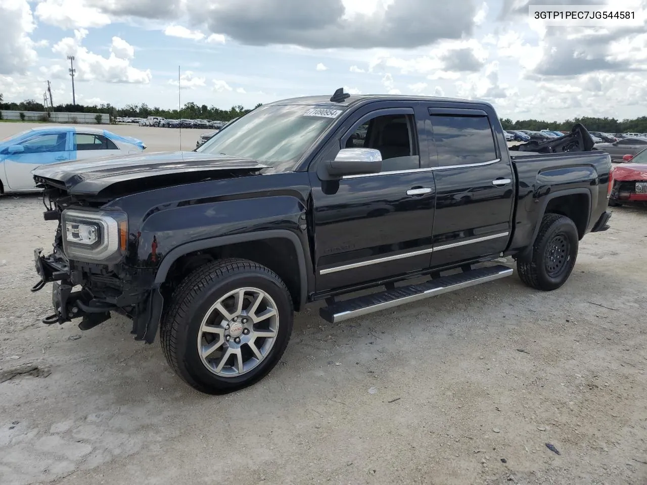 2018 GMC Sierra C1500 Denali VIN: 3GTP1PEC7JG544581 Lot: 71090954